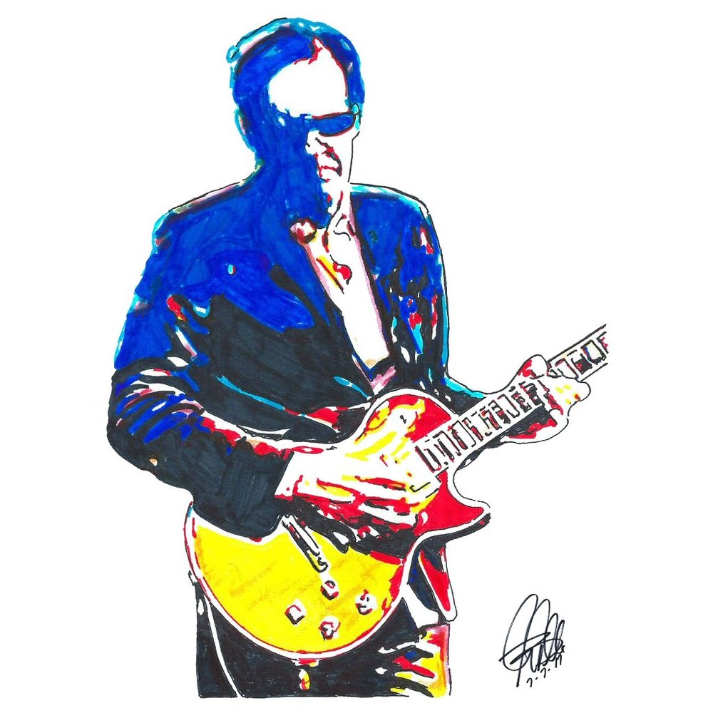 Joe Bonamassa Guitar Blues Rock Music Print Poster Wall Art 18x24